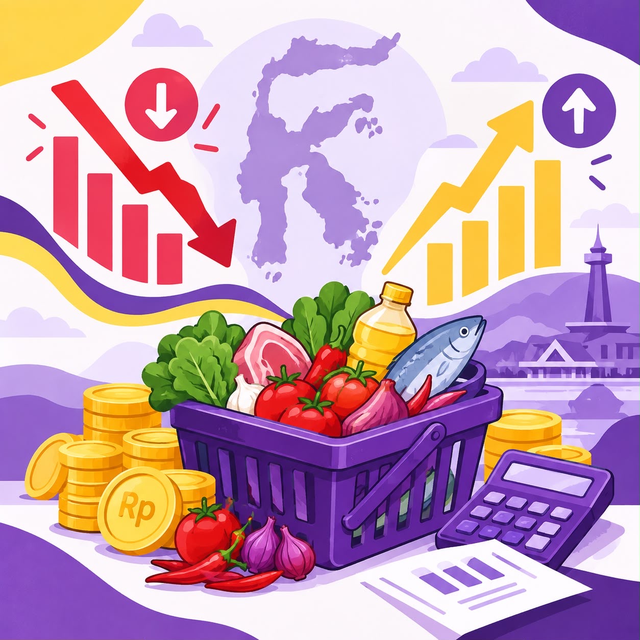 Inflasi Sulteng Agustus 2026 Capai 2,61 Persen, Alami Deflasi 0,18 Persen